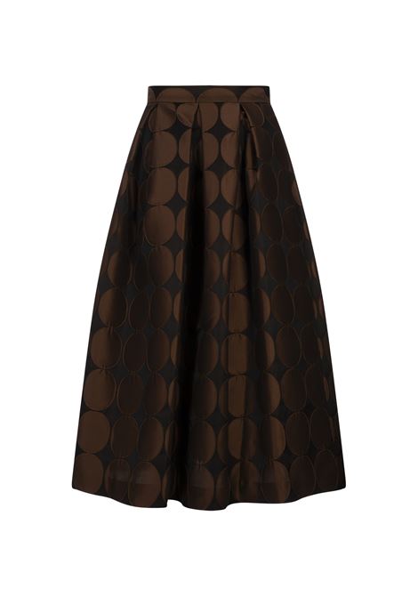 Gonna Luna Jacquard Planet Marrone LUNATICA | SKIRT LUNA JQ PLANETBROWN-MEDIUM